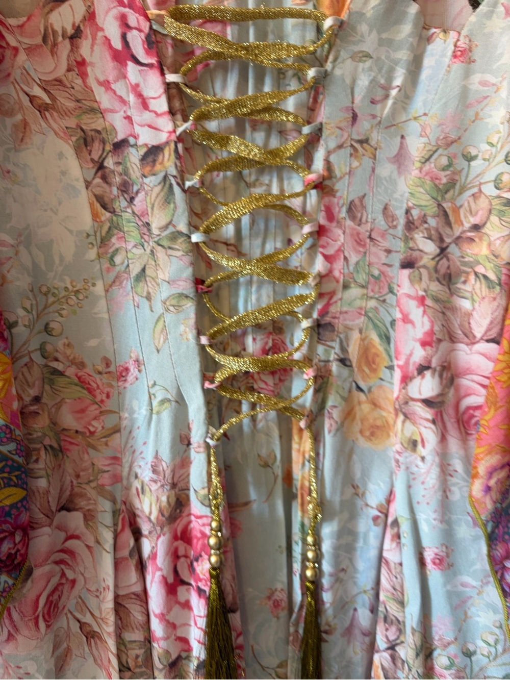 Aratta silk blend corset dress